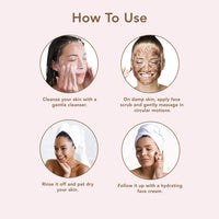 The Moms Co Natural Cranberry Coffee Face Scrub for Radiant and Clearer Skin with Cranberry, Coffee and Vitamin C (75gms)