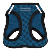 Voyager Step-in Air Dog Harness - All Weather Mesh Step in Vest Harness for Small and Medium Dogs and Cats by Best Pet Supplies - Harness (Blue/Black Trim), S (Chest: 14.5-16