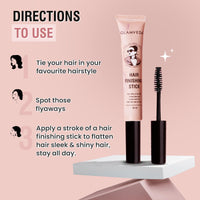 GLAMVEDA Hair Finishing Gel Stick For Women | Non-Greasy And Non-Sticky | One-Stop Solution For Hair Styling | 24 Hours Stay | With Rice Water | 20ml Pack Of 1