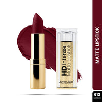 Seven Seas Matte Finish Long Lasting Rich Pigment Non-Drying HD Intense Matte Lipstick (Maroon, 3.5g)