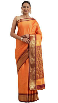 Pandadi Saree Women's  Cotton Silk Saree With Blouse Piece