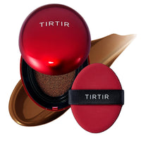 TIRTIR Mask Fit Red Cushion Foundation, Full coverage, Skin fit, Satin Glow Finish, Korean Cushion Foundation #47N EBONY, 4.5g