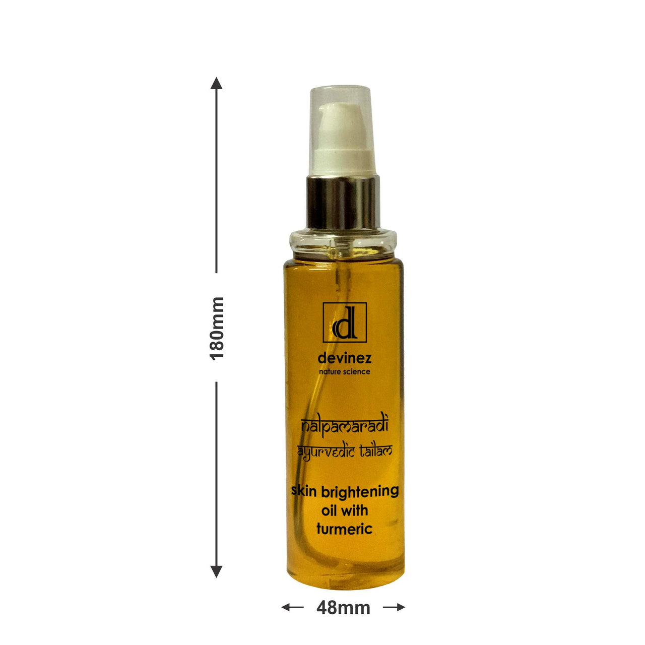 Devinez Natural Science Ayurvedic Nalpamaradi Thailam Skin Brightening Oil with Turmeric, 200ml