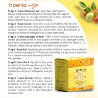 Globus Naturals Facial Kit Combo-Skin Lightening Ubtan & Tan Removal De-Tan Facial Kit, For All Skin Types