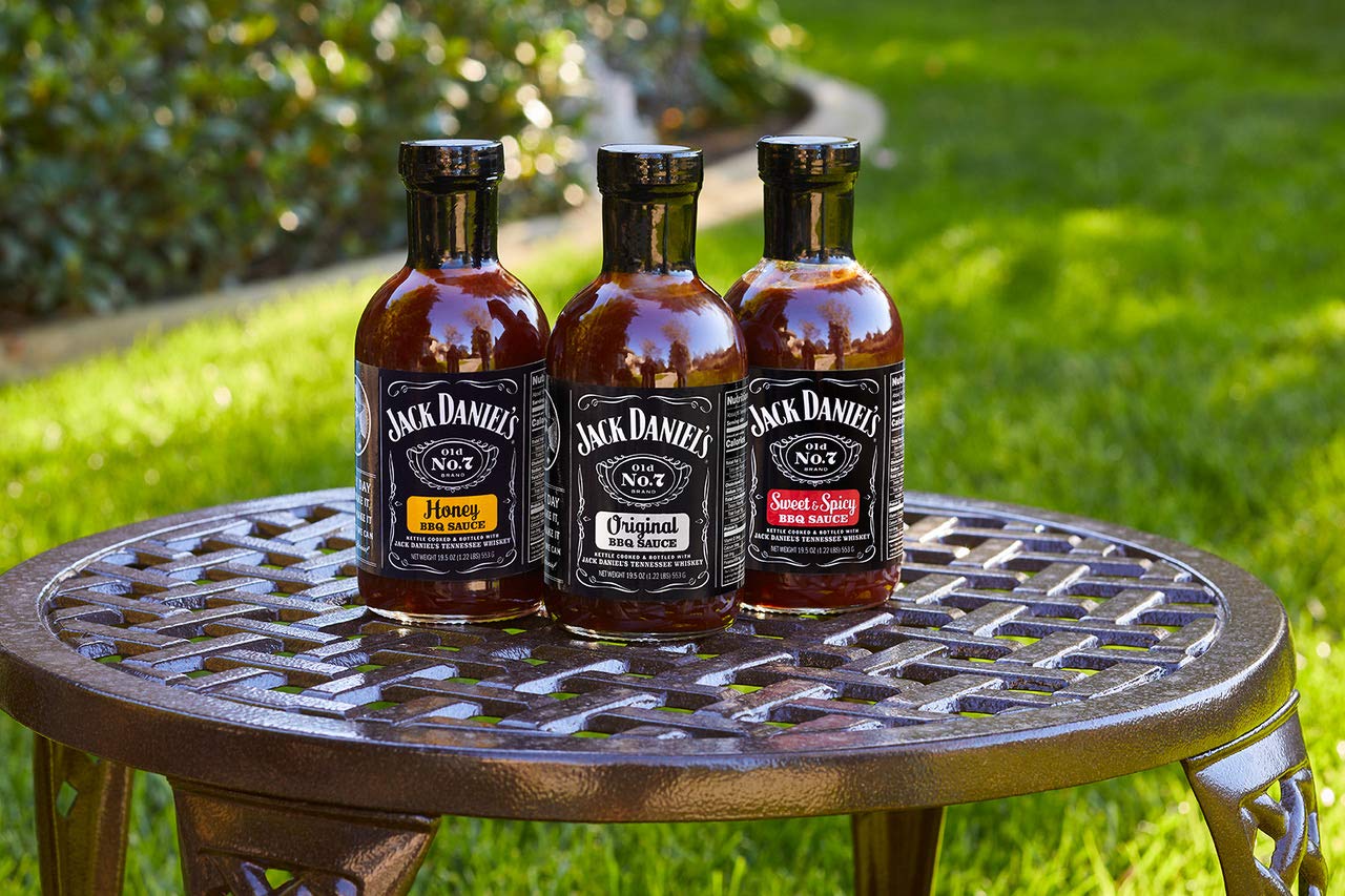 Jack Daniel's  Old No. 7 Sweet & Spicy BBQ Sauce – Authentic Small Batch Jack Daniel’s BBQ Sauce – Preservative Free – 19.5 oz