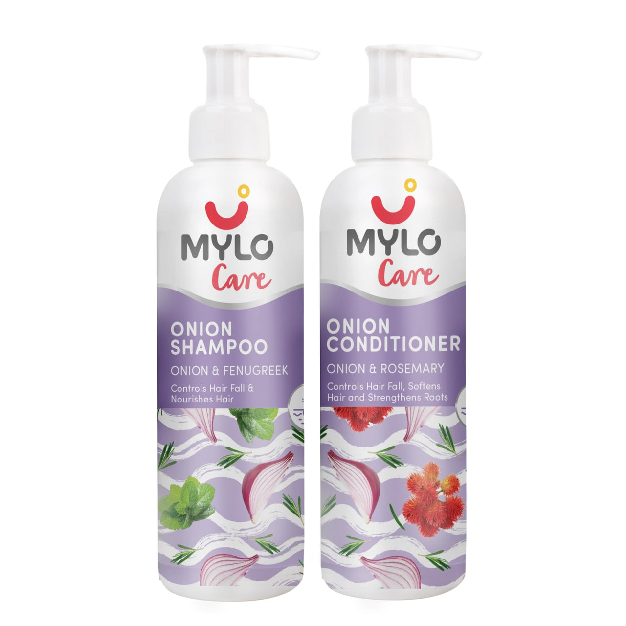 Mylo Pre & Post Pregnancy Hairfall Shampoo & Conditioner with Onion - 200 ml each