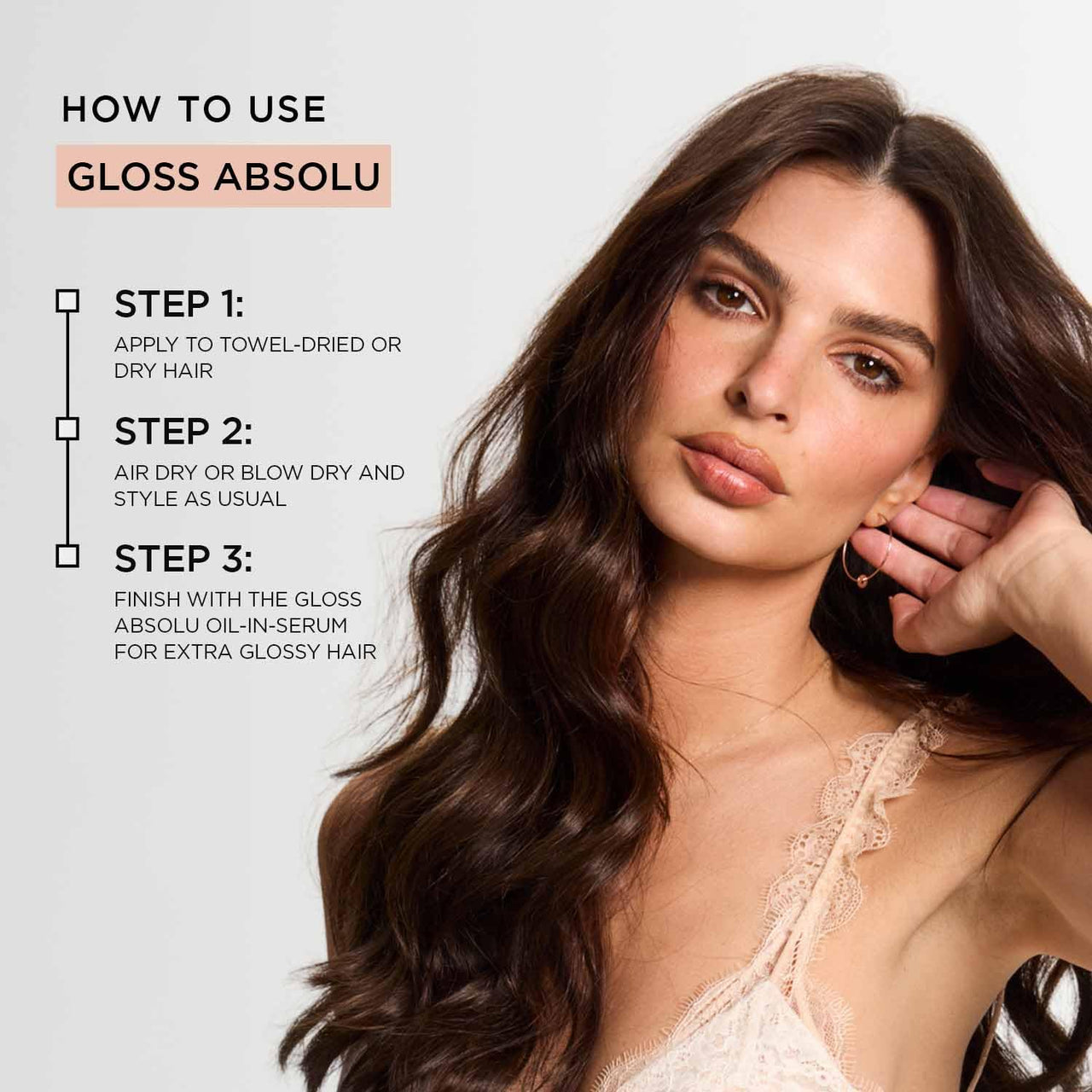 Kérastase Gloss Absolu Anti-Frizz Heat Protectant Spray For Glossy Hair | Fine To Medium Hair | 4-Days Anti-Frizz | With Hyaluronic & Glycolic Acid, Wild Rose-In-Oil | 190ml