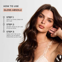 Kérastase Gloss Absolu Anti-Frizz Heat Protectant Spray For Glossy Hair | Fine To Medium Hair | 4-Days Anti-Frizz | With Hyaluronic & Glycolic Acid, Wild Rose-In-Oil | 190ml