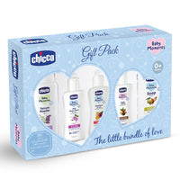 Chicco Baby Moments Essential Set, Gift Set for Babies, 0M+ Blue