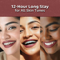 Mamaearth Moisture Matte Longstay Lipstick With Avocado Oil & Vitamin E For 12 Hour Long Stay-09 Espresso Brown - 2 G