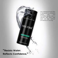 Thick Fiber - Hair Building Fibers (Black)- Hair Fibers For Thin & Fine Hair -Hair Thickening Fibers for Men & Women (25 g (Pack of 1))