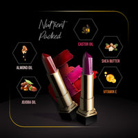 FACES CANADA Festive Hues - Comfy Matte Creme Lipstick Pack of 2 - Oh So Serious & Over And Out (4.2gx2) | Long Stay | Creamy Matte Finish | Intense Color | Single Stroke Smooth Application