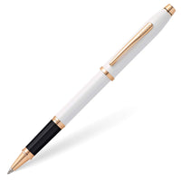 Cross Century II Refillable Gel Ink Rollerball Pen, Fine Rollerball, Includes Luxury Gift Box - Pearlescent White Lacquer Pearlescent White Lacquer / Rose Gold