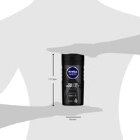 NIVEA Men Body Wash, Deep Impact Shower Gel for Body Face & Hair, 250 ml each (Pack of 3)