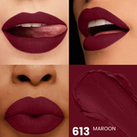 Seven Seas Matte Finish Long Lasting Rich Pigment Non-Drying HD Intense Matte Lipstick (Maroon, 3.5g)