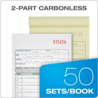 Adams Sales Order Books, 2-Part, Carbonless, White/Canary, 4-3/16