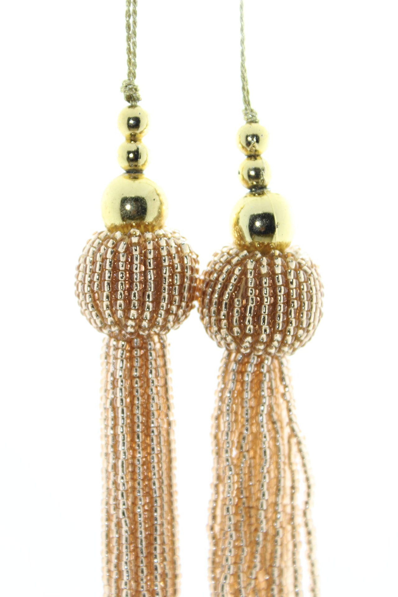 Trendy and Ethnic Acrylic Pearls Tassel Women's  Ethnic Work Hanging Latkan for Sareepallu Blouse Dupatta Lehenga (Set of 1 Pairs)