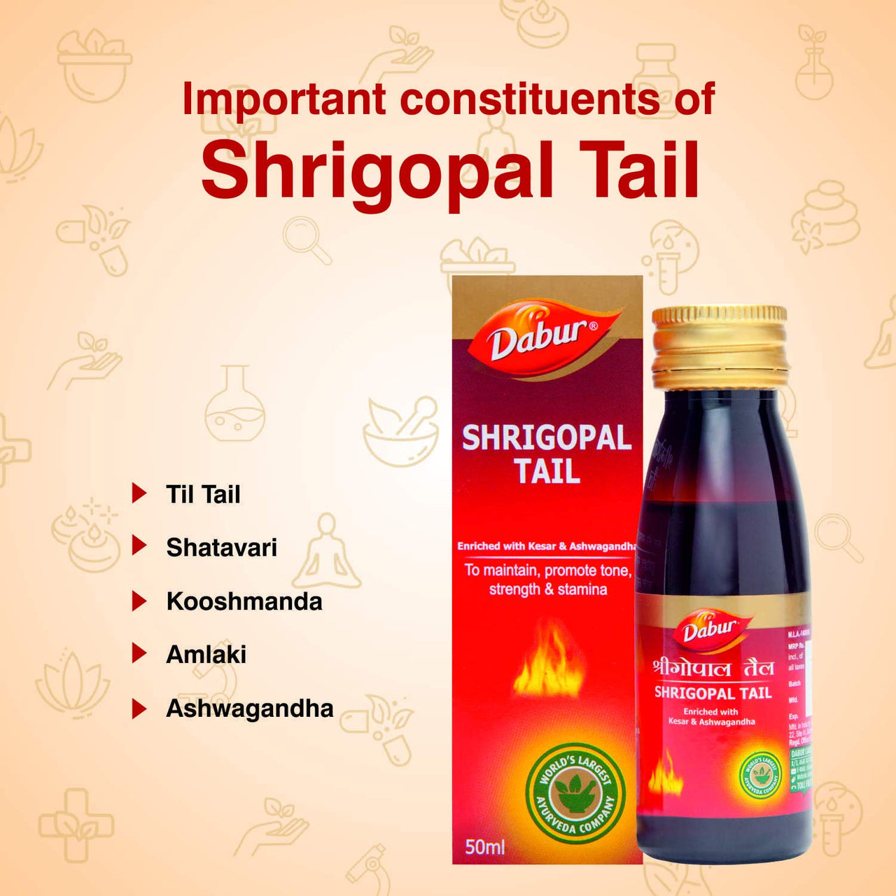 Dabur Shrigopal Tail - 50 Ml