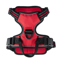 Voyager Dog Harness Dual Leash Attachment No-Pull Control Adjustable Soft but Strong Pet Harness for Medium and Large Dogs with 3M Reflective Technology - Red Lattice, S (Chest: 16 - 20