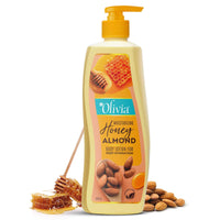 Olivia Honey Almond Body Lotion for Deep Hydration | Non-Sticky Moisturiser with Vitamin E | Repairs Skin, Reduces Wrinkles & Fine Lines, Improves Elasticity | For Rough, Acne-Prone Skin | 400ml