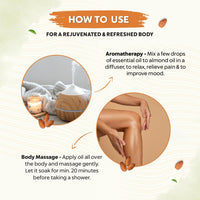 INDUS VALLEY Pure Natural & Organic Roghen Badam Sweet Almond Oil for Body,Hair & Skin (No Mineral Oil & Sulphate) - (200ml)