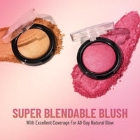 Swiss Beauty Professional Blusher With Highly Blendable Shades | Pigmented Blusher For A Natural Flush | Shade-04, 6Gm|