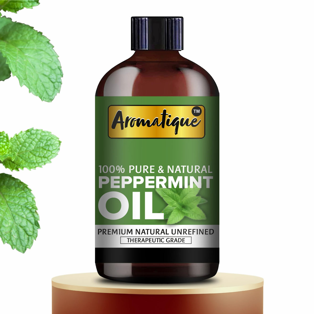 Aromatique Peppermint Essential Oil for Hair,Skin. 100% Pure and Natural Therapeutic Grade (15ml)