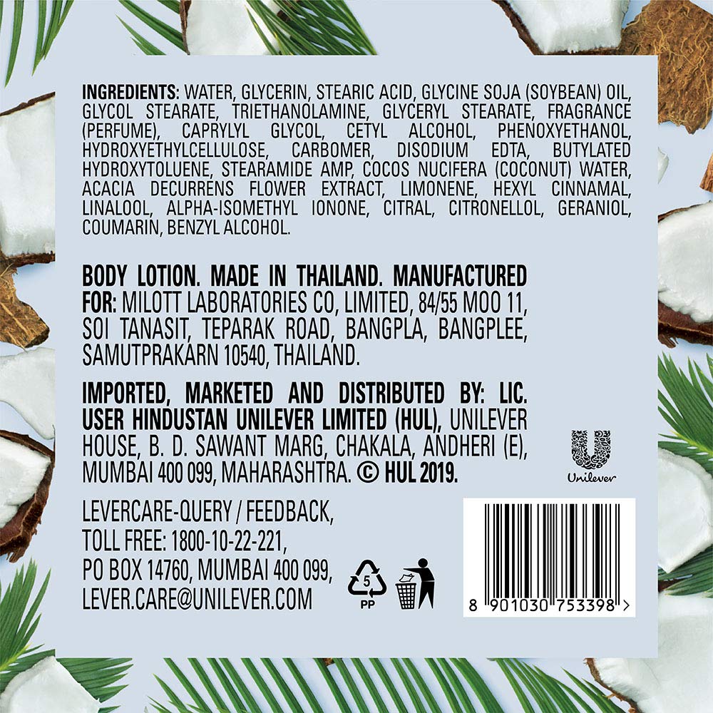 Love Beauty & Planet Coconut Water & Mimosa Flower Daily Moisturising Lotion|Instant Hydration|All Skin Types|Paraben free|400ml