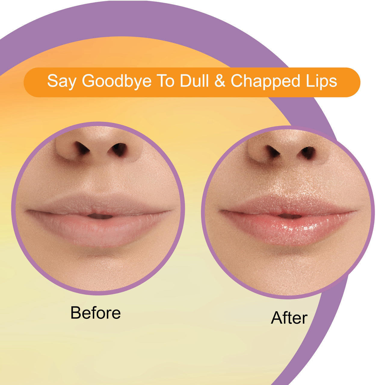 Dr.Rashel Vitamin C Nourishing Lip Balm - 4.5 gms – Tinted Lip Moisturizer for Dry and Chapped Lips, Enriched with vitamin E and Natural Oil, Intense Hydration and UV protection