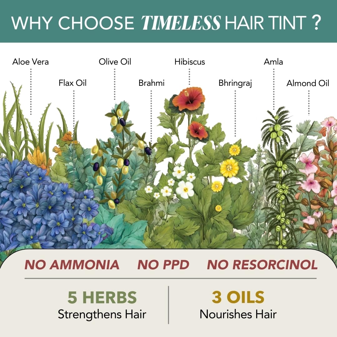 Paradyes Natural Brown Timeless Hair Tint, Permanent Crème Hair Colour for Natural-Looking Results, Complete Grey Coverage, Long-Lasting Formula Free from PPD, Ammonia, & Resorcinol, 4.0