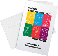 Avery Half-Fold Greeting Cards, Inkjet, 5.5 x 8.5, Matte White, Box of 30, Envelopes Included (8316)