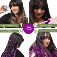 Paradyes Top-up Semi-permanent Comrii Purple DIY Conditioner Based Hair Colour, 120 gm