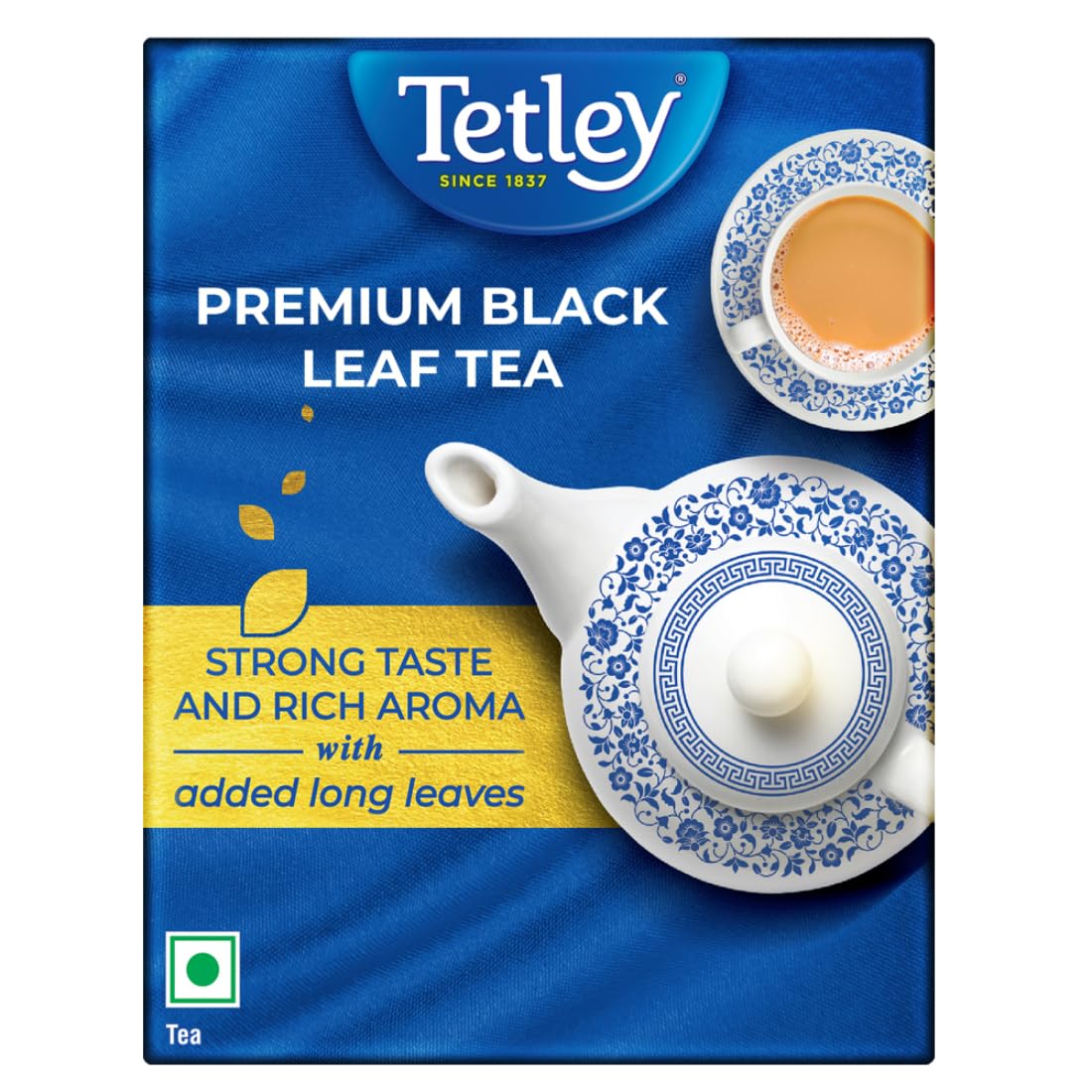 Tetley | Premium Black Leaf Tea | Rich Aroma & Strong Taste with Added Long Leaves | 250gm