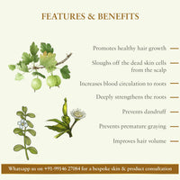 Just Herbs Ayurvedic Kumuda Indian White Waterlily Silicone free Hair Conditioner, For all Hair Type, Sulphate & Paraben Free - 200 ML & Just Herbs Bhringraj Oil | 100% Natural & Certified Ayurvedic