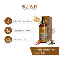 Avimee Herbal Shakuntala Daily Use Hair Cleanser | For Silky Hair | With Aloe, Apple Cider, Rice & Keratin Protein | Sulphate & Paraben Free Shampoo For Men & Women | 400 ml