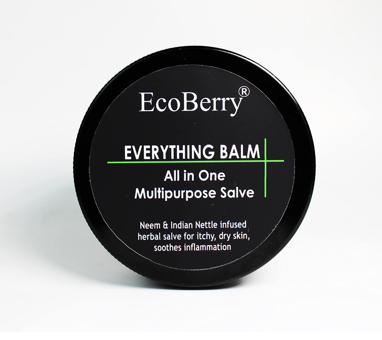 EcoBerry Everything Balm, All In One Multipurpose Balm, Moisturizing, Hair Conditioning, Anti-dandruff, Makeup Remover, Effective on Skin Rashes Insect Bites, Natural, Chemical Free, Paraben Free, Veg
