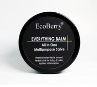 EcoBerry Everything Balm, All In One Multipurpose Balm, Moisturizing, Hair Conditioning, Anti-dandruff, Makeup Remover, Effective on Skin Rashes Insect Bites, Natural, Chemical Free, Paraben Free, Veg