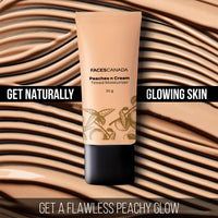 FACES CANADA Peaches N Cream Tinted Moisturizer - Light 01, 35 g | Soft Peachy, Natural Glow | Lightly Tinted BB Cream | Non Oily Lightweight Gel Formula | Blends Easily | Suitable For All Skin Types