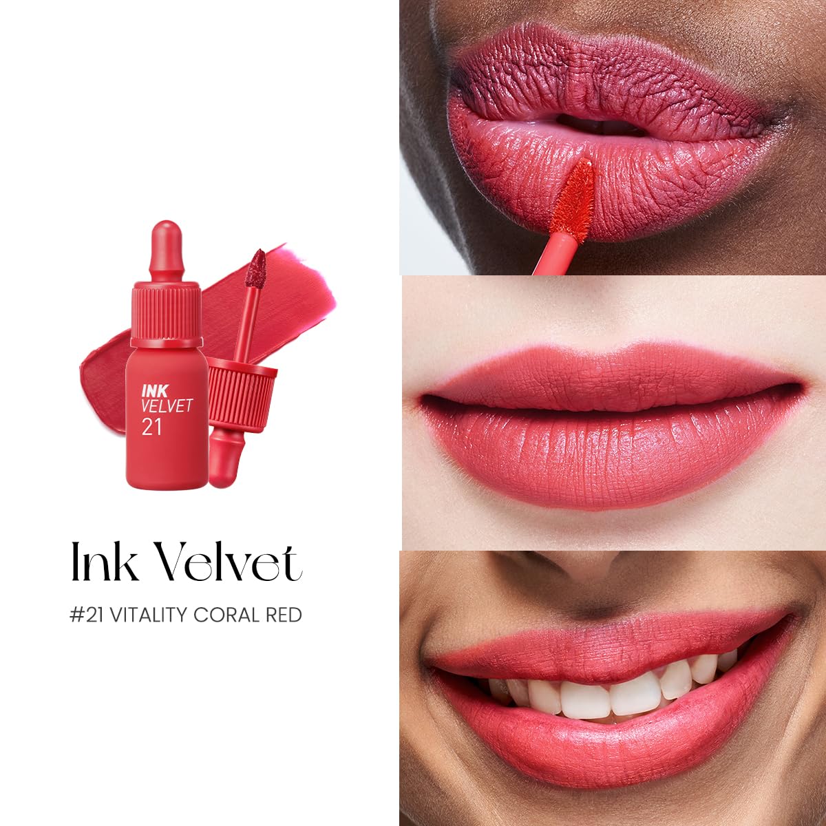 Peripera Ink the Velvet 4g 21 Vitality Coral Red