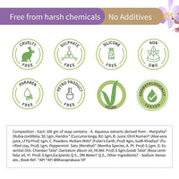 Ayouthveda Handmade Indian Clay Soap | Nourishes Protectes & Hydrates Skin | A Three Layered Mineral Rich Clay Bar| Daily use Bar for Both Men & Women (Pack Of 1-110g)