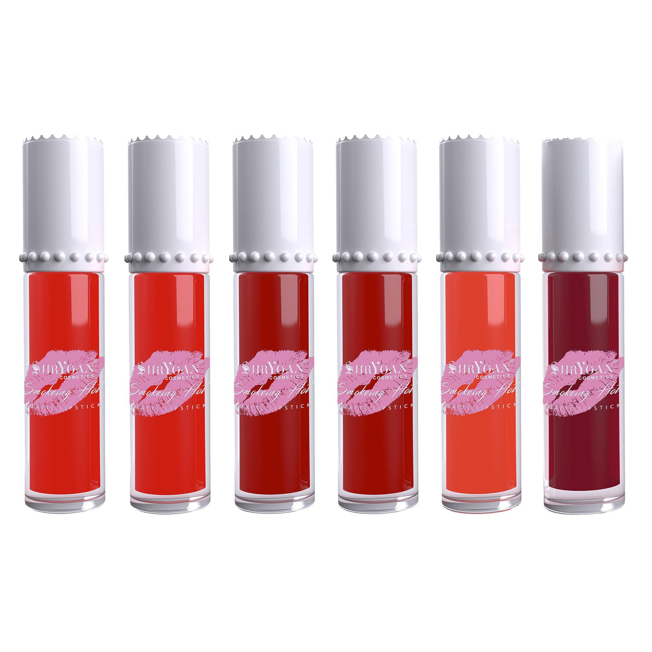 Shryoan Lippi Gift Matte Lip Gloss | Matte Finish & Waterproof and Smudge Proof & Hydrating, Light Weight, Long Lasting, High Shine & Soft Natural Liquid Lip Gloss (6ml X 6 Pcs) (MIX)