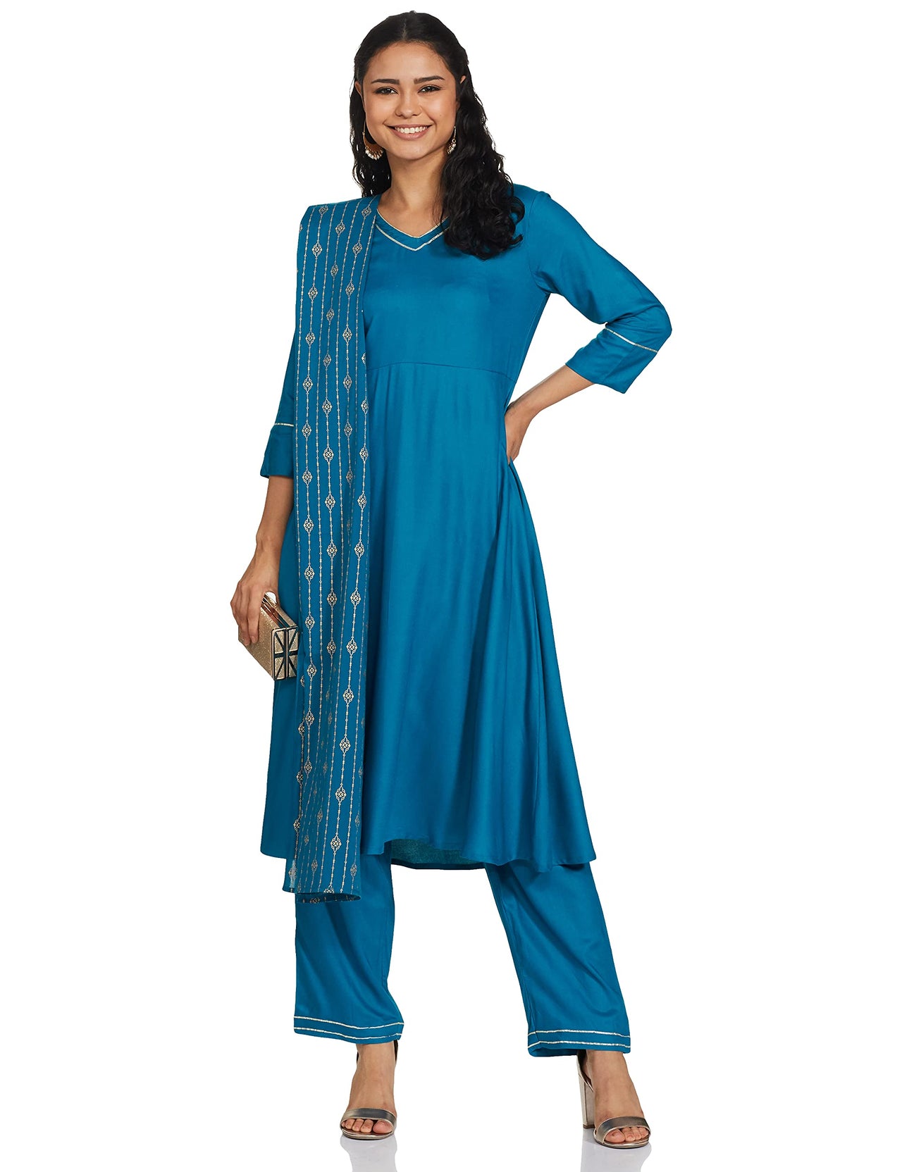 Amazon Brand - Myx Women's  Rayon Salwar Suit
