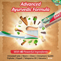 Zandu Dantveer, 200g, India’s 1st Ayurvedic toothpaste with Irimedadi oil | Scientifically proven formula |Fights 9 dental problems