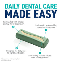 OraVet Dental Chews for Dogs, Oral Care and Hygiene Chews (Extra Small Dogs, 3.5-9 lbs.) Yellow Pouch, 30 Count