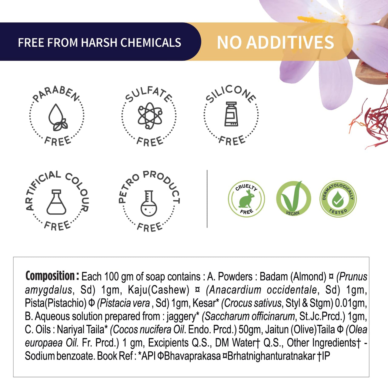 Ayouthveda Nuts & Saffron Luxury Castile Soap