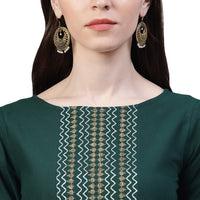 Stylum Women's  Printed Cotton Straight Kurta Pant Dupatta Set