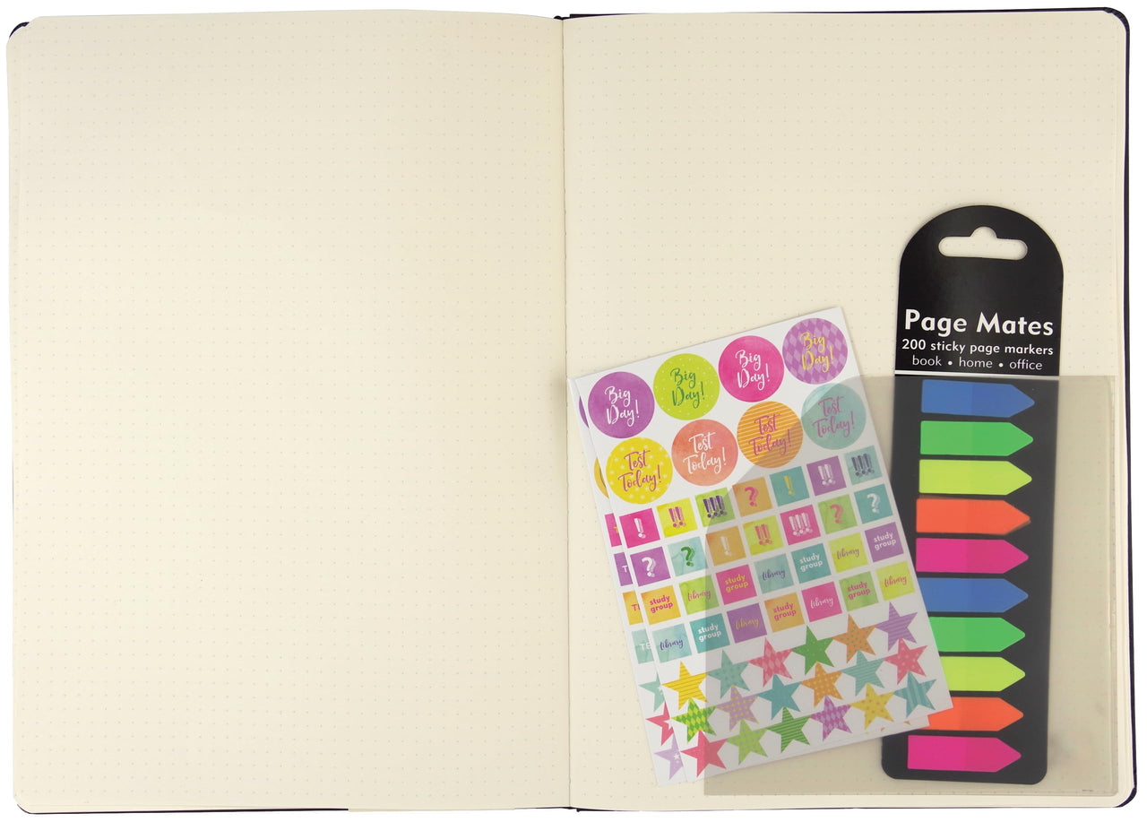 Adhesive Vinyl Pockets for Bullet Journals (set of 6 stick-on pockets)
