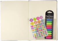 Adhesive Vinyl Pockets for Bullet Journals (set of 6 stick-on pockets)