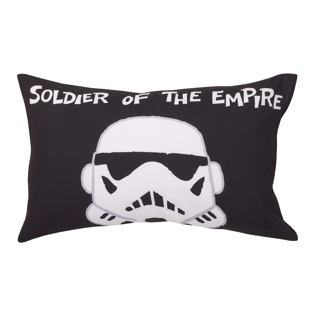 Star Wars Storm Trooper Black and White 4 Piece Toddler Bed Set - Comforter, Fitted Bottom Sheet, Flat Top Sheet, and Reversible Pillowcase
