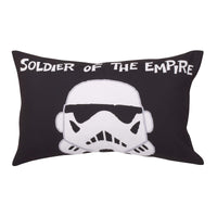 Star Wars Storm Trooper Black and White 4 Piece Toddler Bed Set - Comforter, Fitted Bottom Sheet, Flat Top Sheet, and Reversible Pillowcase